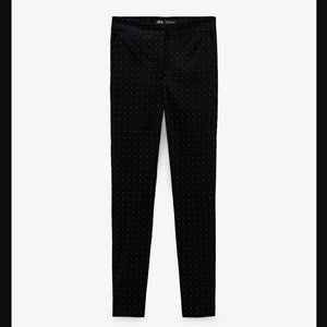 🔥MOVING SALE🔥ZARA POLKA DOT PANTS Black